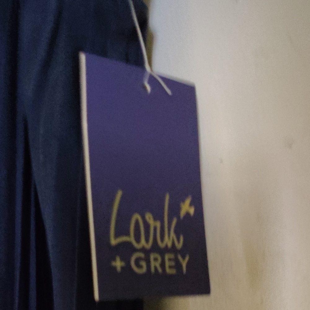 Elegant Navy Wide Leg Pants - Picture 3 of 7